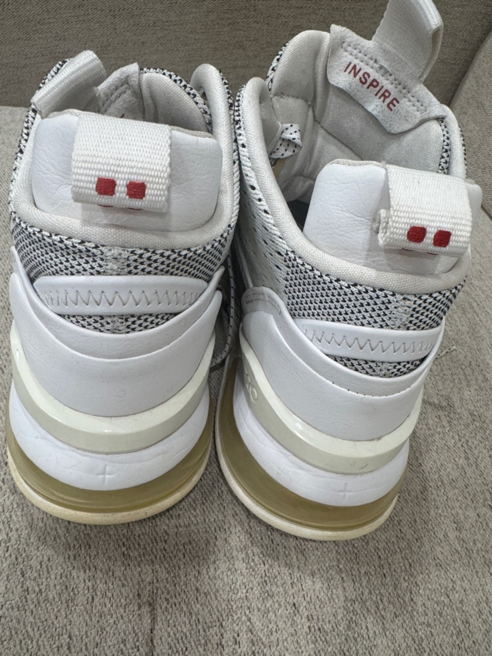Jordan White and Light Gray Aerospace 720 Athletic Shoes - Picture 3 of 5